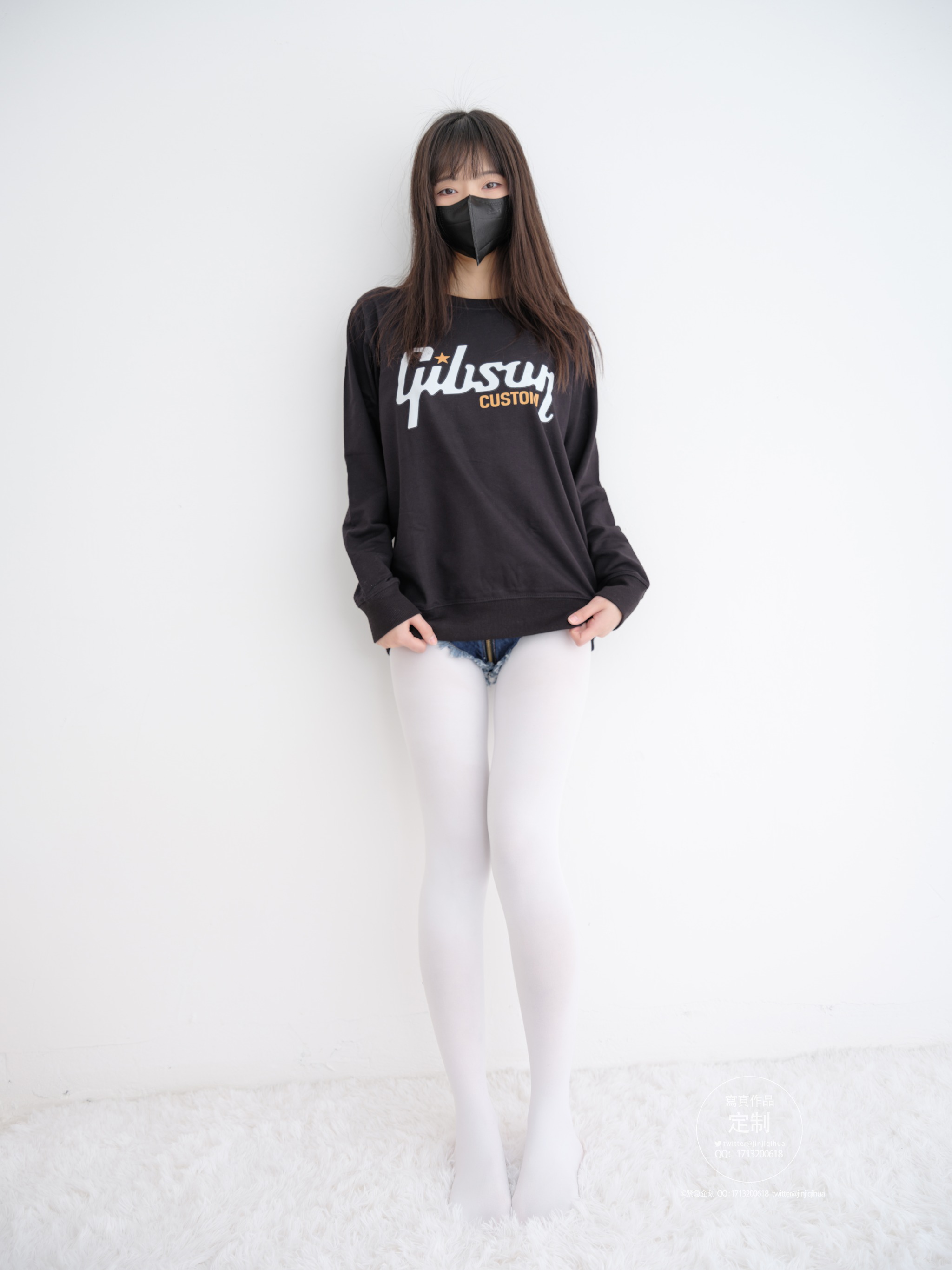 紧急企划 紧急企划 EX-001 见希w 白丝牛仔裤 [79P1V]-XikXak